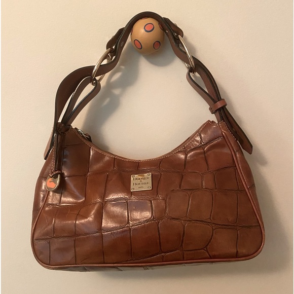 Vintage DOONEY & Bourke | Crocodile Embossed Leather Handbag - Picture 1 of 6